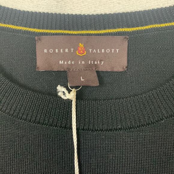 Robert Talbott mens large New merino wool sweater pullover gradient ombre stripe - Picture 2 of 9